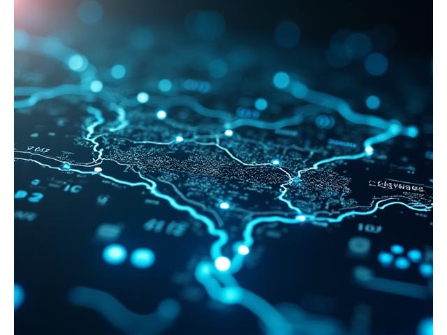 AI-powered route optimization dashboard showing EV travel routes