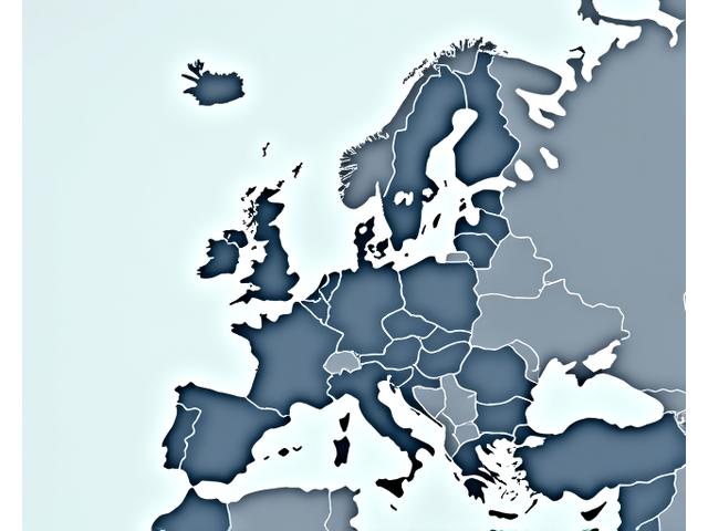 European cross-border EV travel route planning map